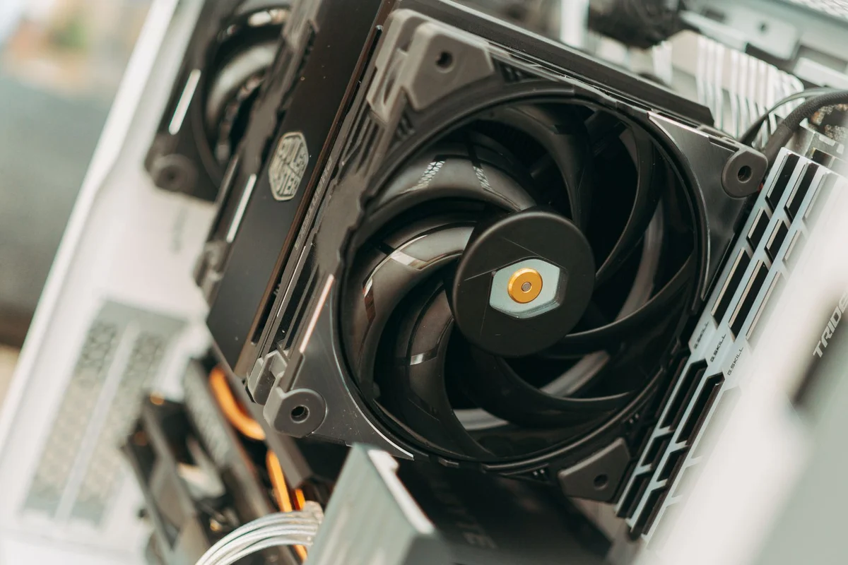 Cooling fan inside a computer