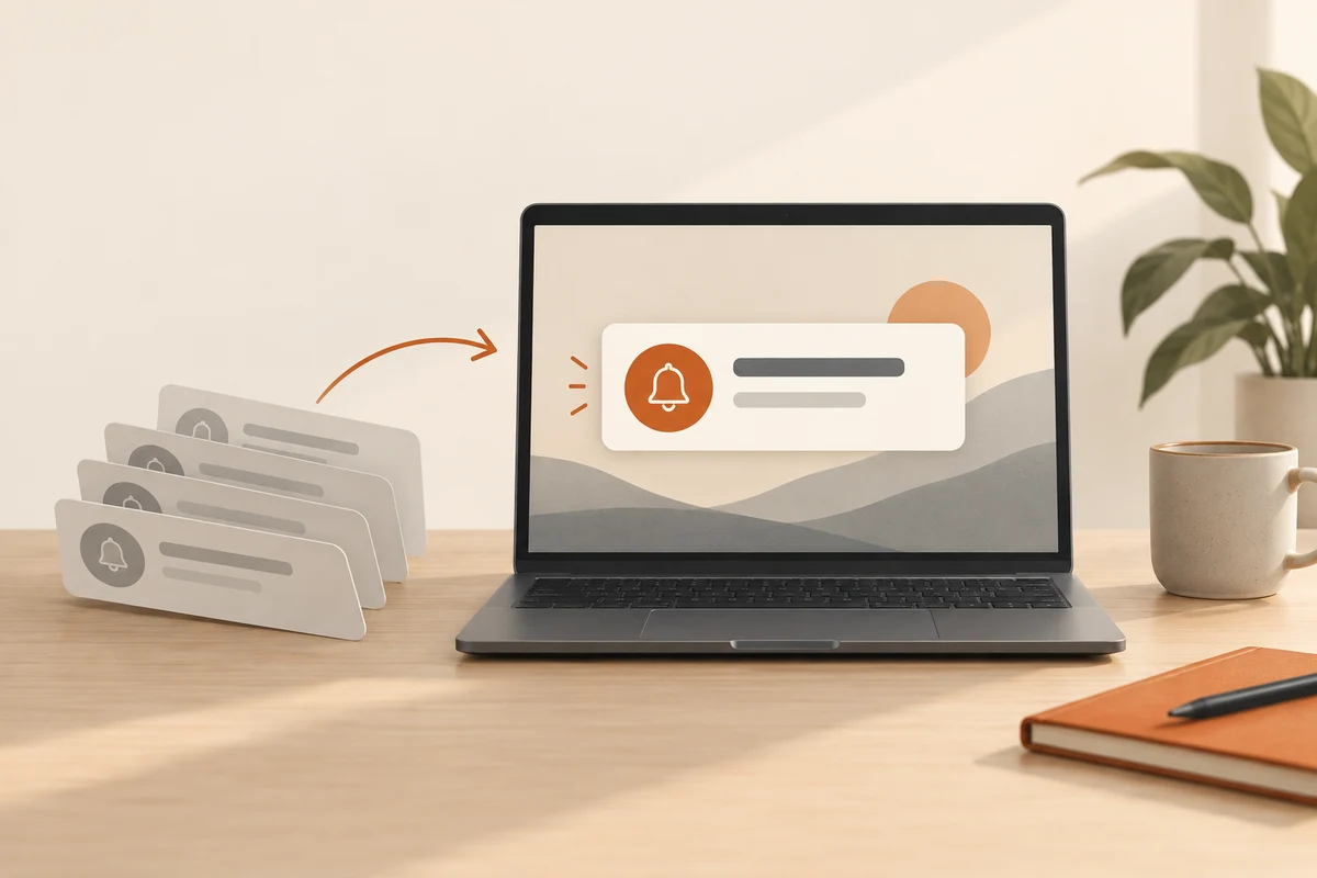 Illustration: Reducing notifications selectively