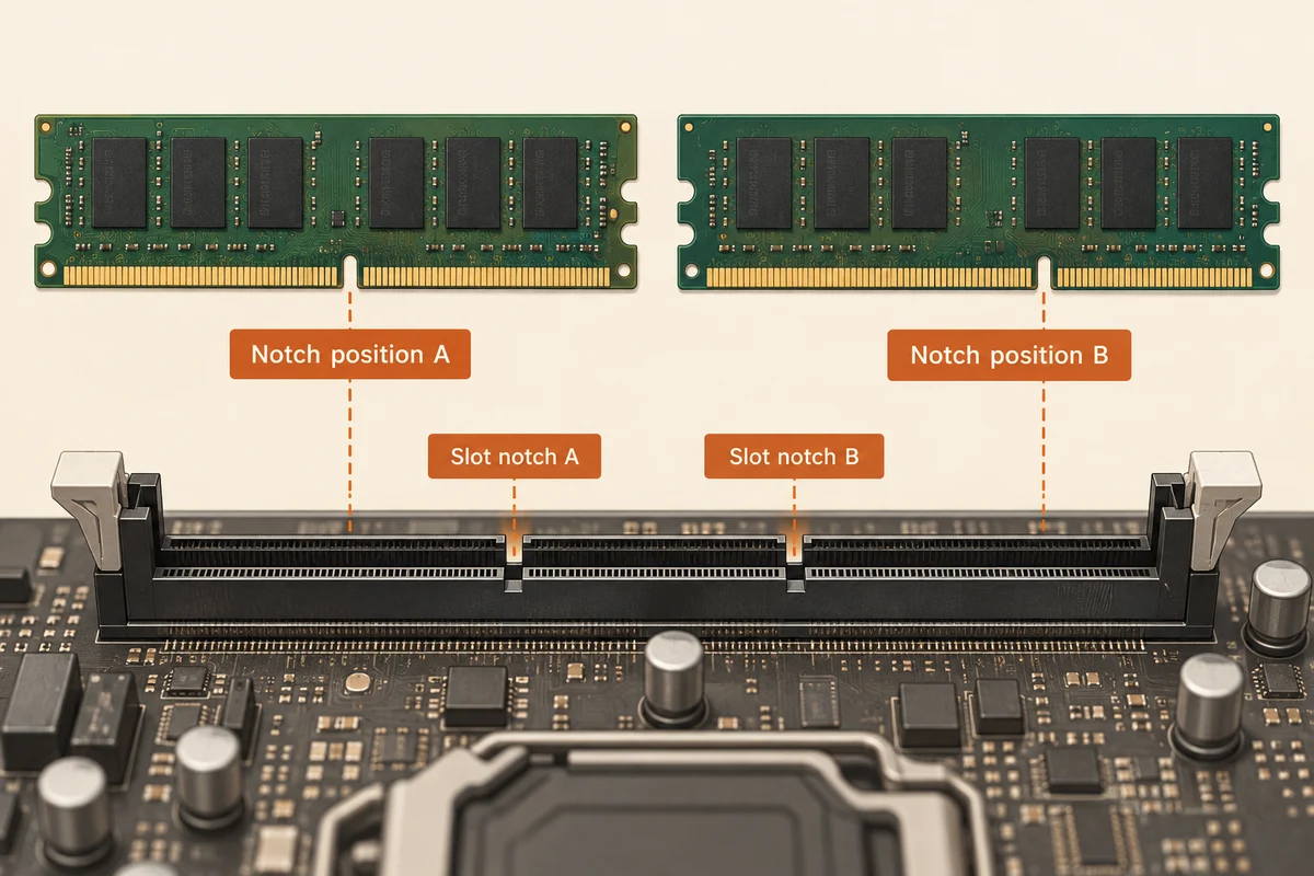 Illustration: Matching replacement memory to a computer