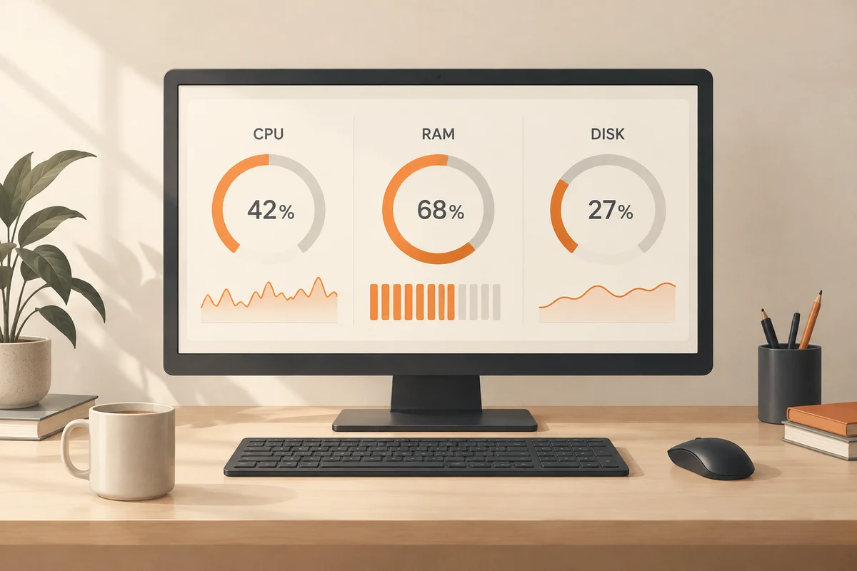 Illustration: Reading Task Manager as a snapshot
