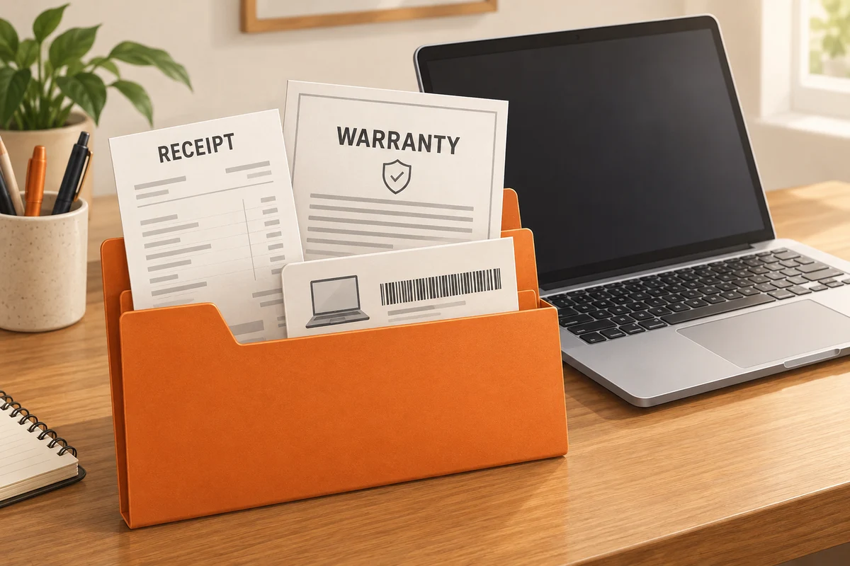 Illustration: Keeping records for a hardware service request