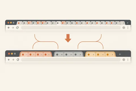 Illustration: Reducing tab clutter without losing your place