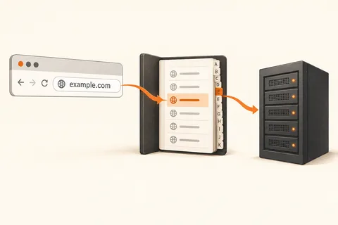 Illustration: What DNS means during connection problems