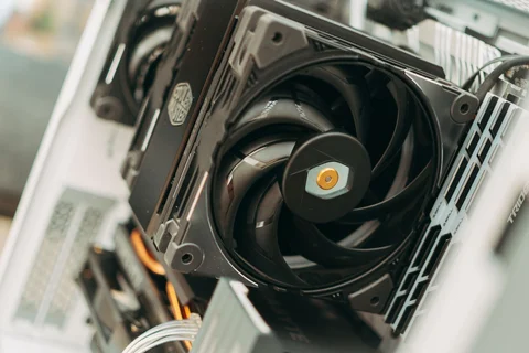 Cooling fan inside a computer