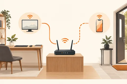 Illustration: Setting up a guest network for visitors