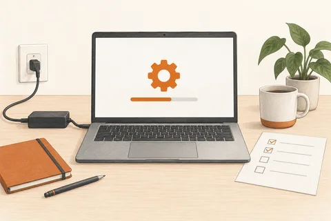Illustration: The first hour with a new Windows PC